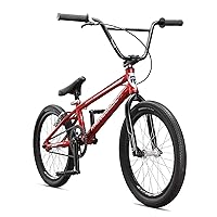 Mongoose Title Pro or Elite BMX Race Bike with 20 or 24-Inch Wheels in Red, Orange, or Black, Beginner or Returning Riders, Featuring Lightweight Tectonic T1 Aluminum Frame and Internal Cable Routing