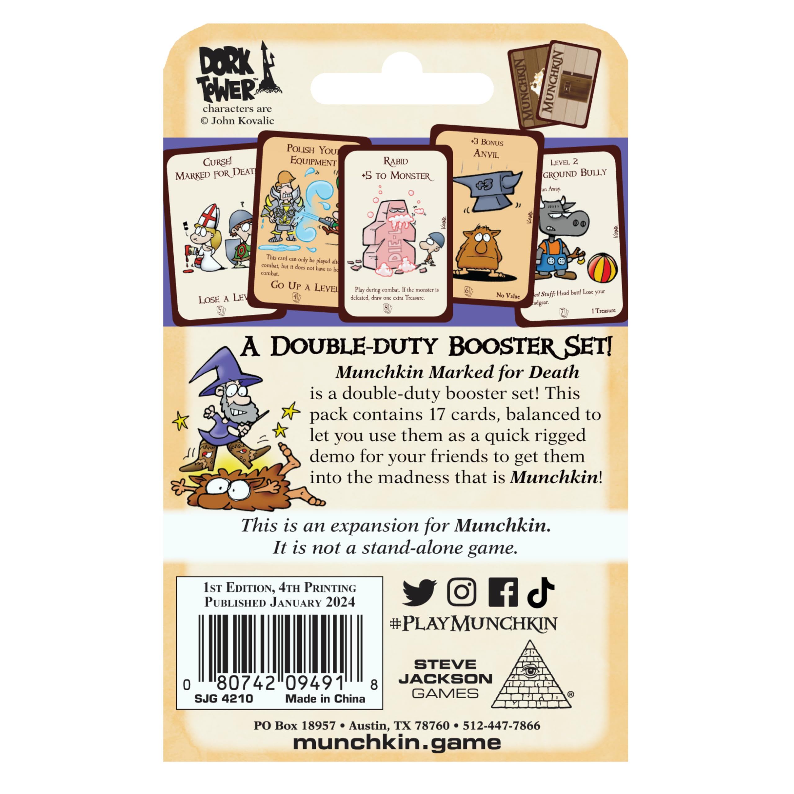 Steve Jackson Games Munchkin Marked for Death Strategy Game