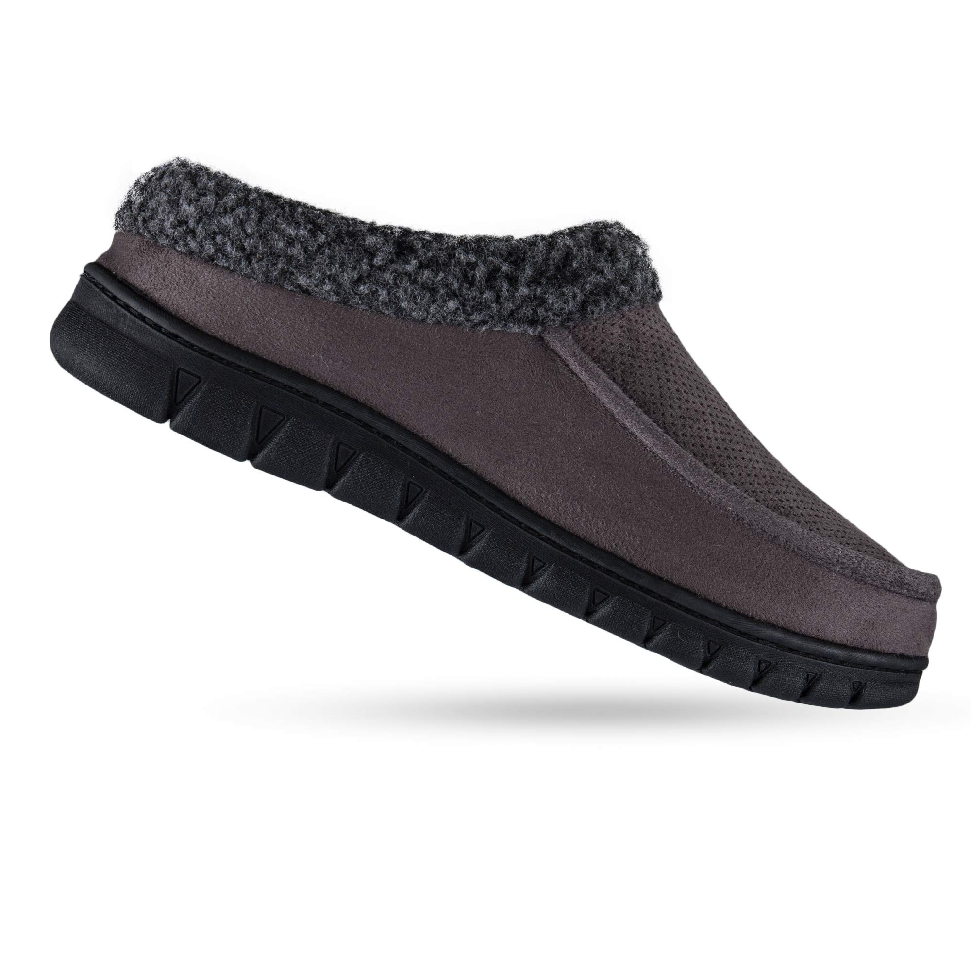 Dickies Men's Open Back Clogs and Scuffs Memory Foam Slippers with Indoor/Outdoor Sole