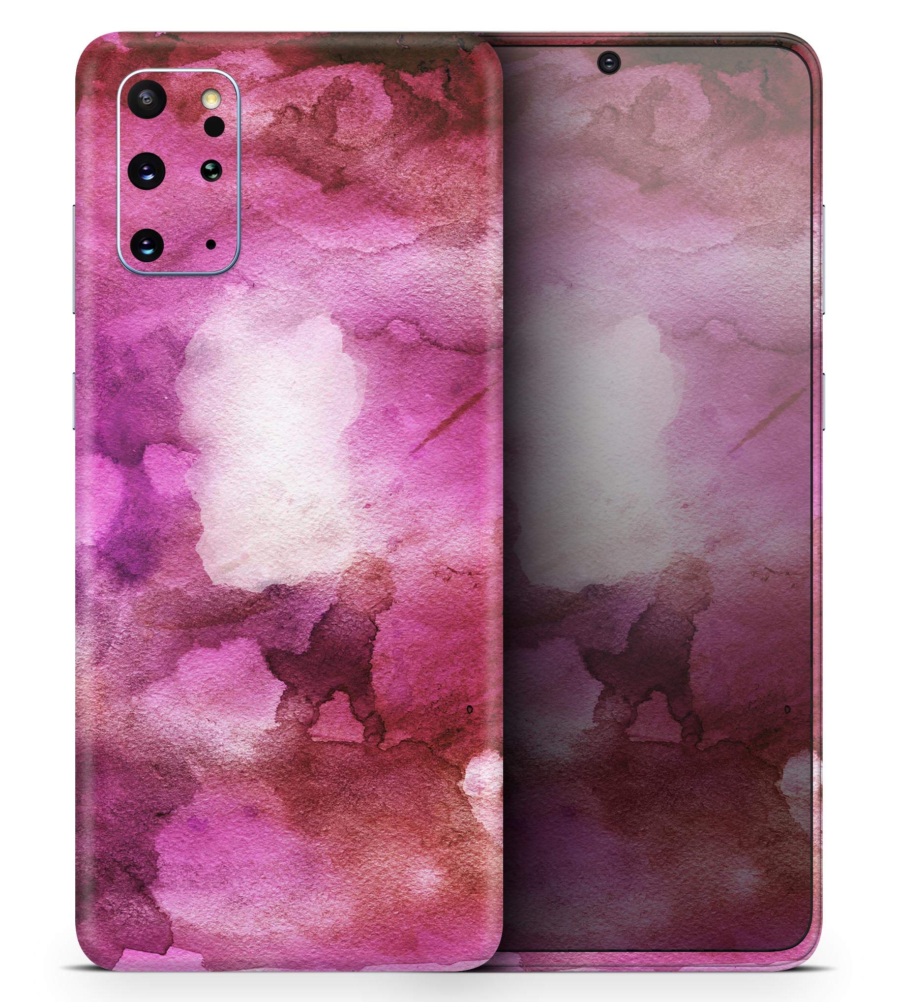 Design Skinz Pink 72 Absorbed Watercolor Texture | Protective Vinyl Decal Wrap Skin Cover Compatible with The Samsung Galaxy Note 8 (Full-Body, Screen Trim & Back Glass Skin)