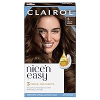 Clairol Nice'n Easy Permanent Hair Dye, 5 Medium Brown Hair Color, Pack of 1