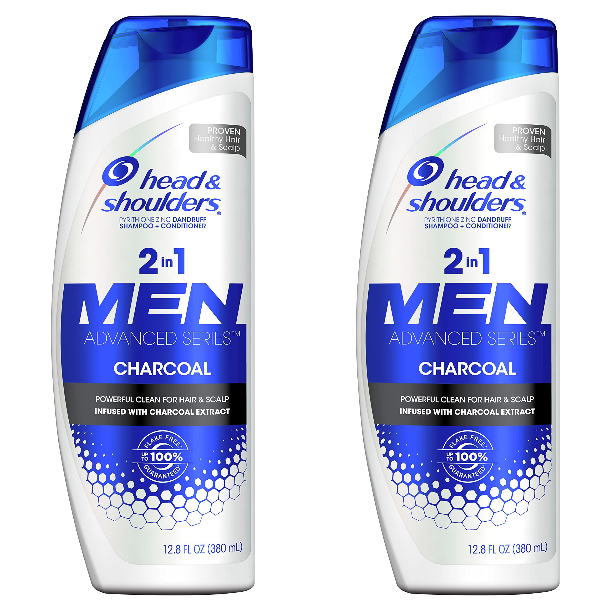 Head and Shoulders Charcoal 2-in-1 Shampoo and Conditioner 12.8 fl oz, Twin Pack