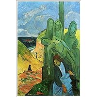 Artist Paul Gauguin Poster Print of Painting Green Christ - 18x24