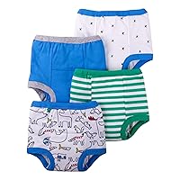 Lamaze Baby Boys' Super Combed Natural Cotton Training Pants, 4 Pack