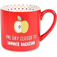 One Day Closer To Summer Vacation 15 oz Mug, Red