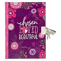 Secret Diary with Lock/Keys, Girls Interactive Christian Purple/Pink Journal with Writing Prompts Teen, Tween God’s Princess 1 Peter 2:9 Bible Verse