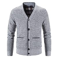 Dudubaby Warm Sweater for Mensfashion Lapel Casual Cardigan Coat Long Sleeve Slim Knitted Sweater Plus Size Sweaters
