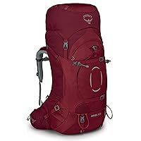 Osprey Ariel 65L Women's Backpacking Backpack, Claret Red, WXS/S