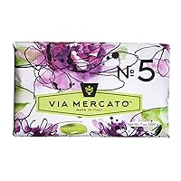 Italian Soap Bar (200 g), No. 5 - Waterlily & Sandalwood