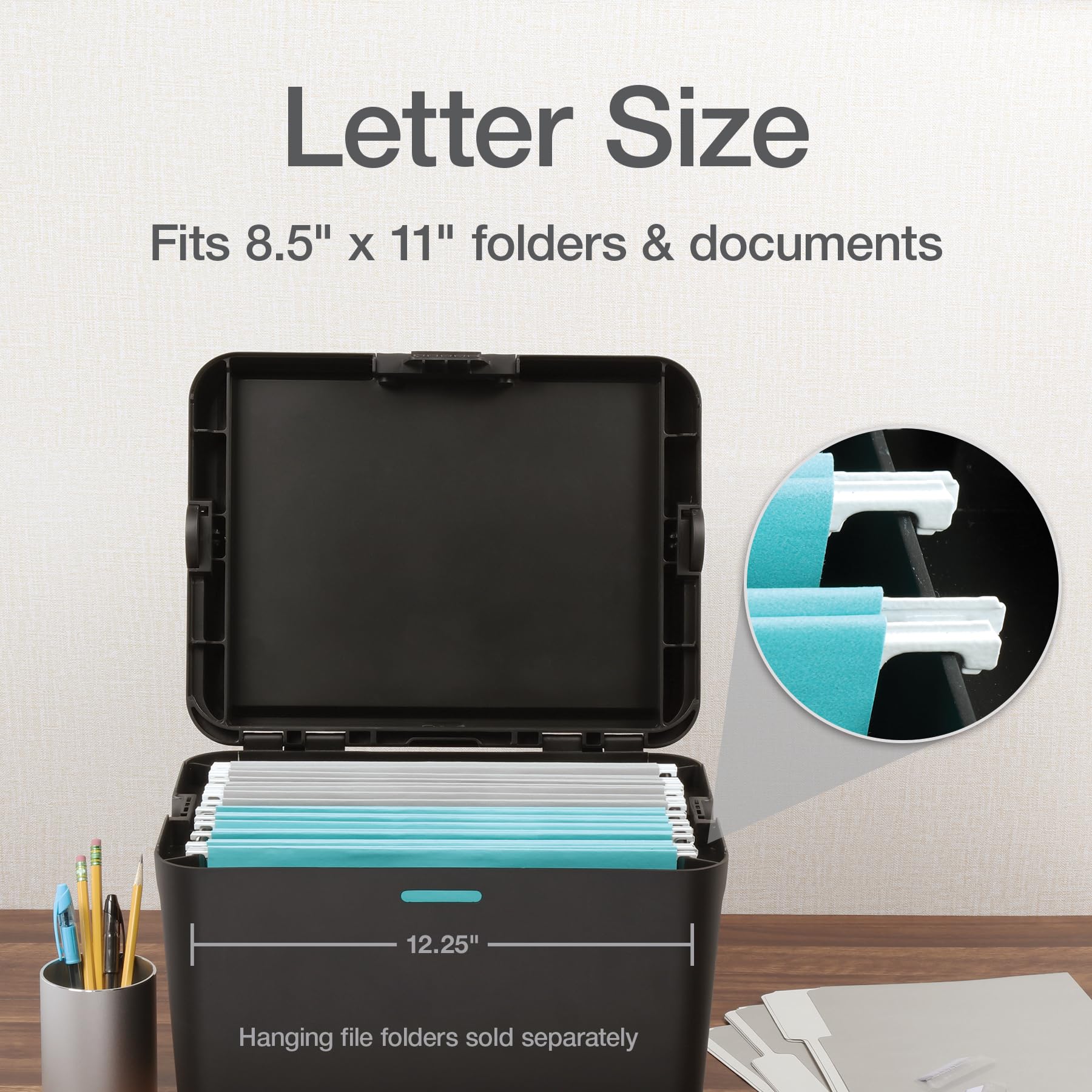 Pendaflex Portable File Box, Letter Size, 14.25