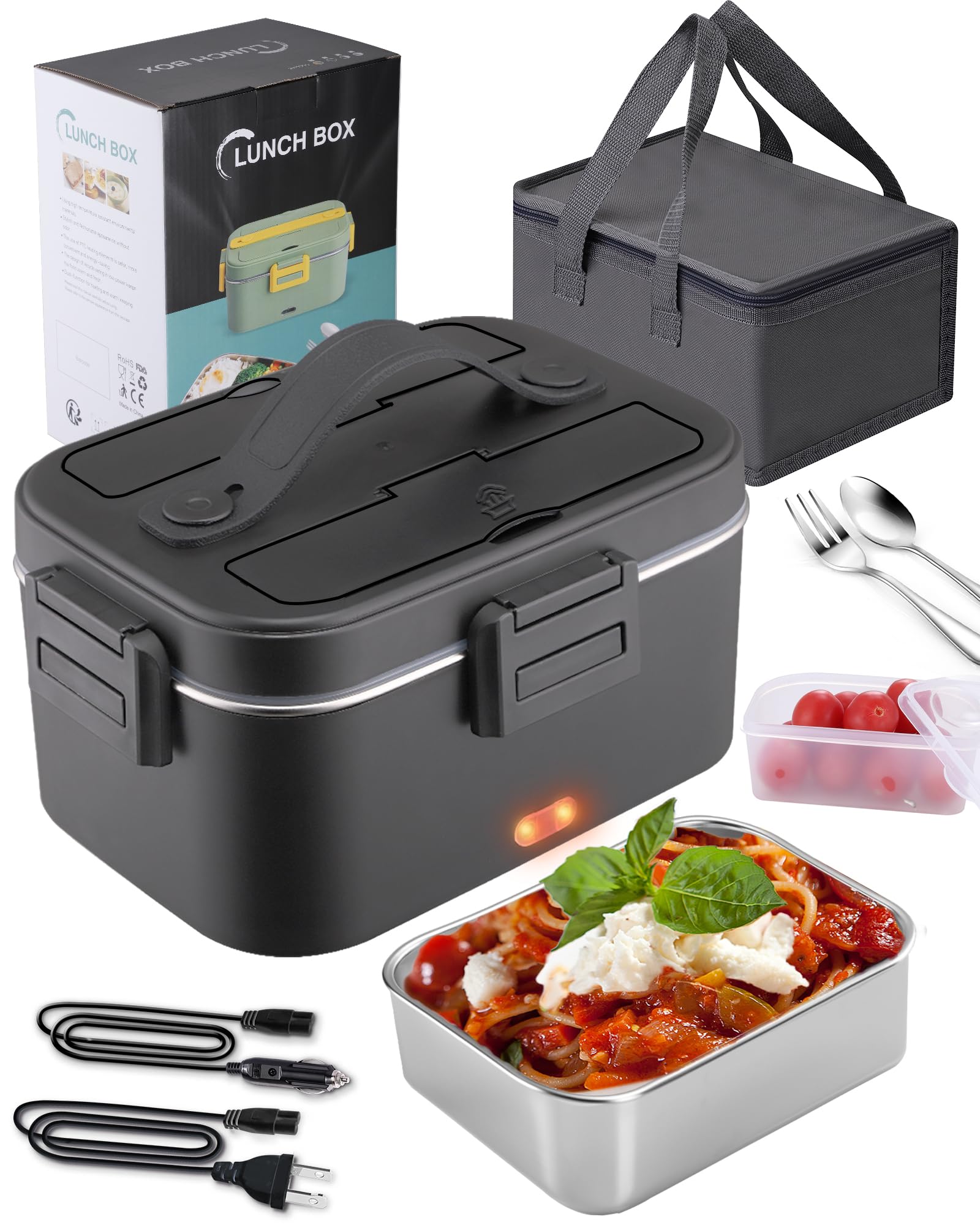 Hot 1.5L USB Home Car Use Stainless Steel Portable Electric Food Warmer  Heater Container Heating Lunch Box with Carry Bag - China Lunch Box and  Bento Box price | Made-in-China.com