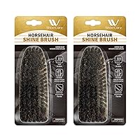 Himalayan Glow Shoe Cleaner, Pack of 2, Horse Hair Boot Brush