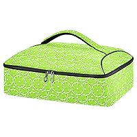 Potluck Casserole Tote Green-lime-lemon-sunmmer Casserole Carrier Lunch Tote Food Carrier