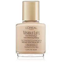 L'oreal Visible Lift Line-minimizing and Tone-enhancing Makeup, Normal/Dry Skin, Light Ivory, 1.25-Fluid Ounce