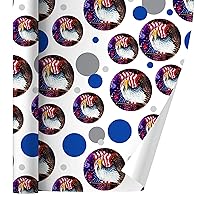 Eagle Patriotic 4th of July Celebration American Flag Fireworks Gift Wrap Wrapping Paper Roll