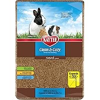 Kaytee Clean & Cozy Natural Small Animal Pet Bedding for Pet Guinea Pigs, Rabbits, Hamsters, Gerbils, and Chinchillas, 49.2 Liters