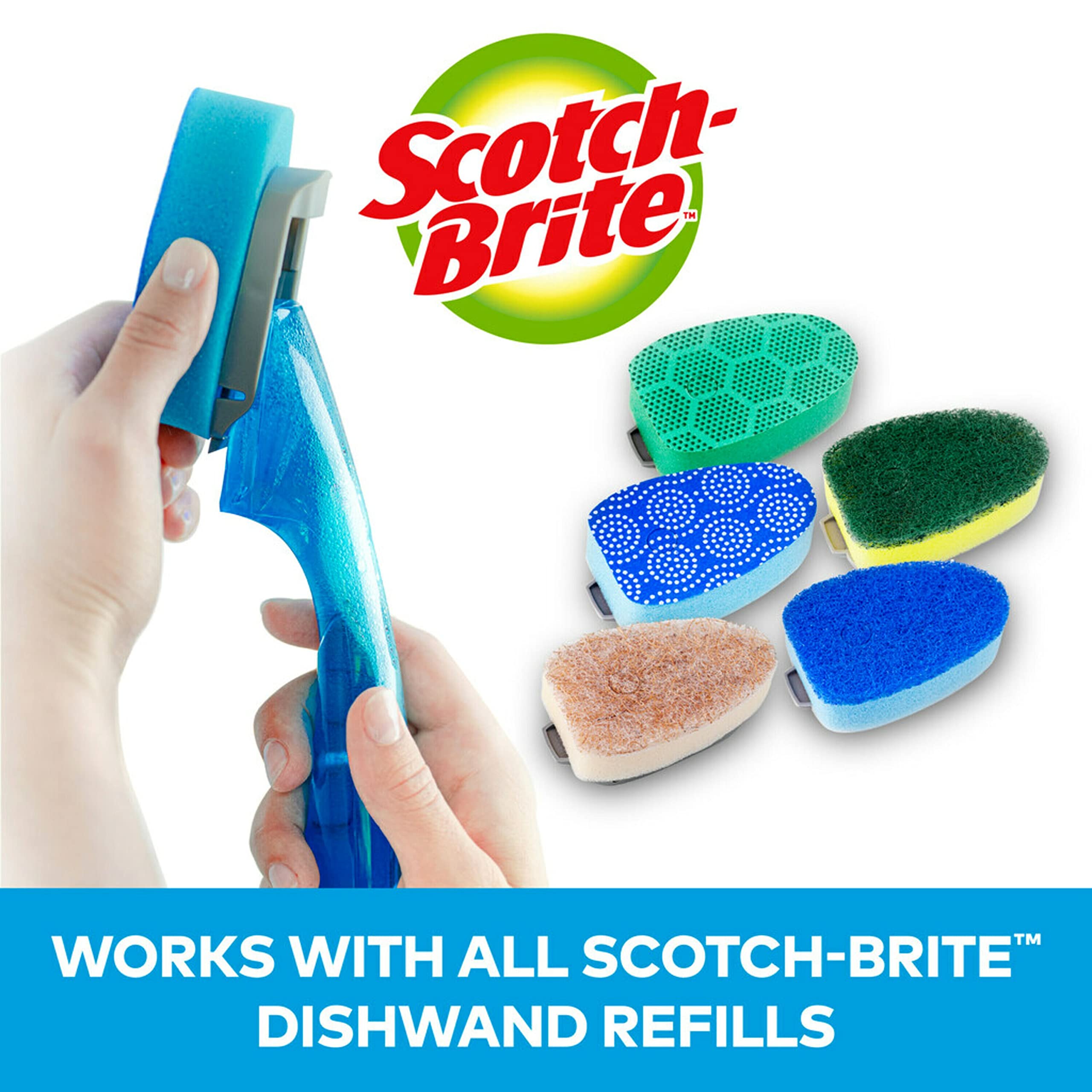 Scotch-Brite Non-Scratch Dishwand Refills, Fits All Scotch-Brite Dishwands, 10 Refills