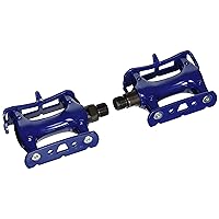 9/16-Inch Fixed Gear Platform Pedals, Blue