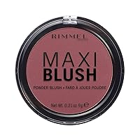 Rimmel London Maxi - 005 Rendez-Vous - Blush Powder, Lightweight, Highly Pigmented, Blendable, 0.31oz
