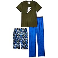 Calvin Klein Boys Sleepwear T-Shirt & Pj Shorts & Pajama Pant Sleep Set
