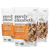 Purely Elizabeth, Pumpkin Cinnamon, Ancient Grain Granola, Gluten-Free, Non-GMO, 12 Ounce (Pack of 3)