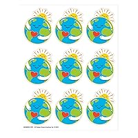 Eureka Planet Earth Extra Large Stickers for Kids and Teachers, Multicolor, 36 Pieces