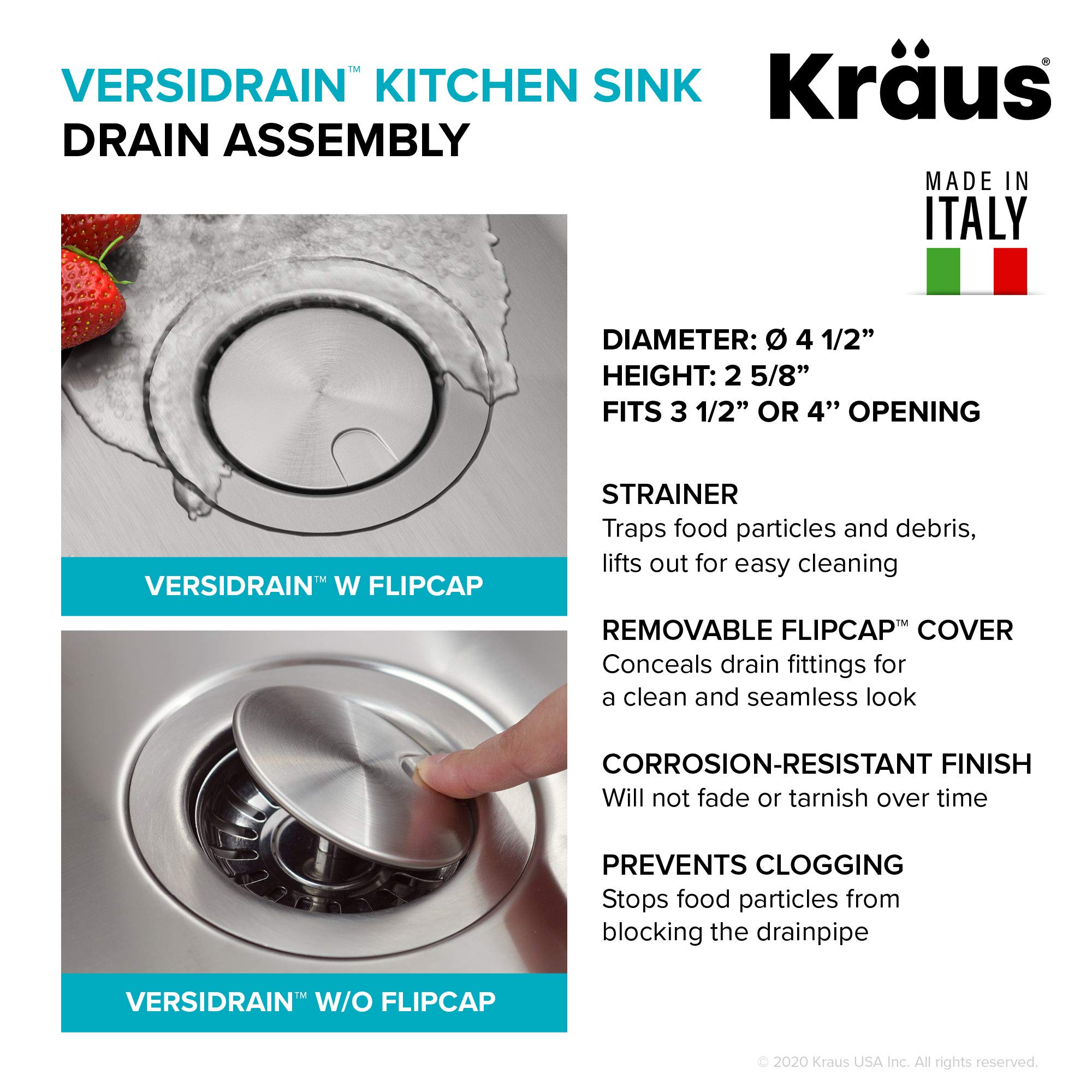 KRAUS Dex 33-inch Undermount 16 Gauge Stainless Steel Single Bowl Kitchen Sink, KA1US33B