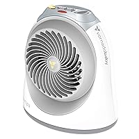 Tempa Nursery, Electric Space Heater for Baby with Locking Controls, Tipover Protection, Safety Shutoff, Hidden Cord Storage, 900W with Adjustable Thermostat, White