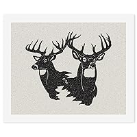 Black Deer Paint by Numbers Kit for Adults with Paints and Brushes for Creative Gift