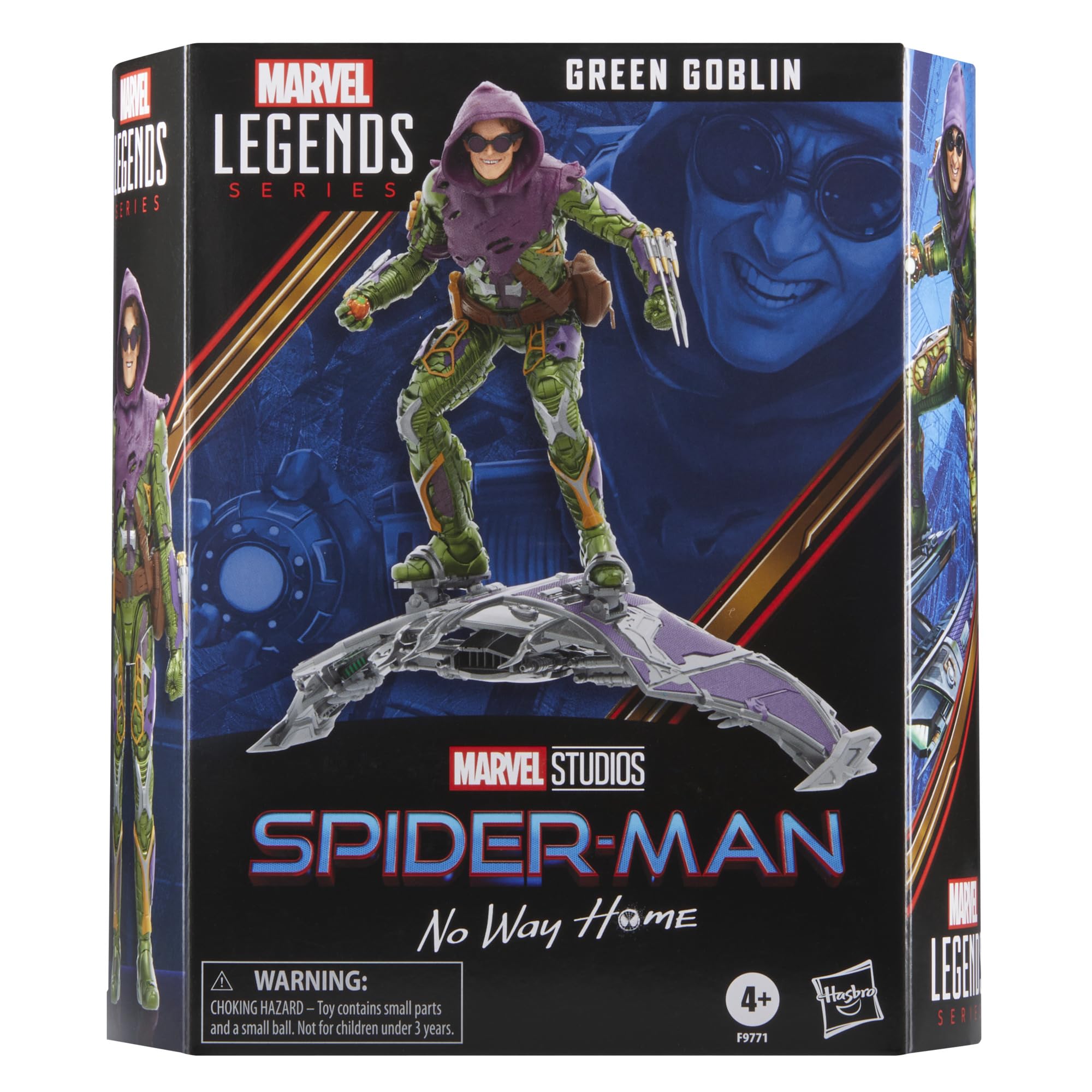 Marvel Legends Green Goblin and Spider-Man No Way Home Deluxe 6-Inch Action Figures With 6 Accessories