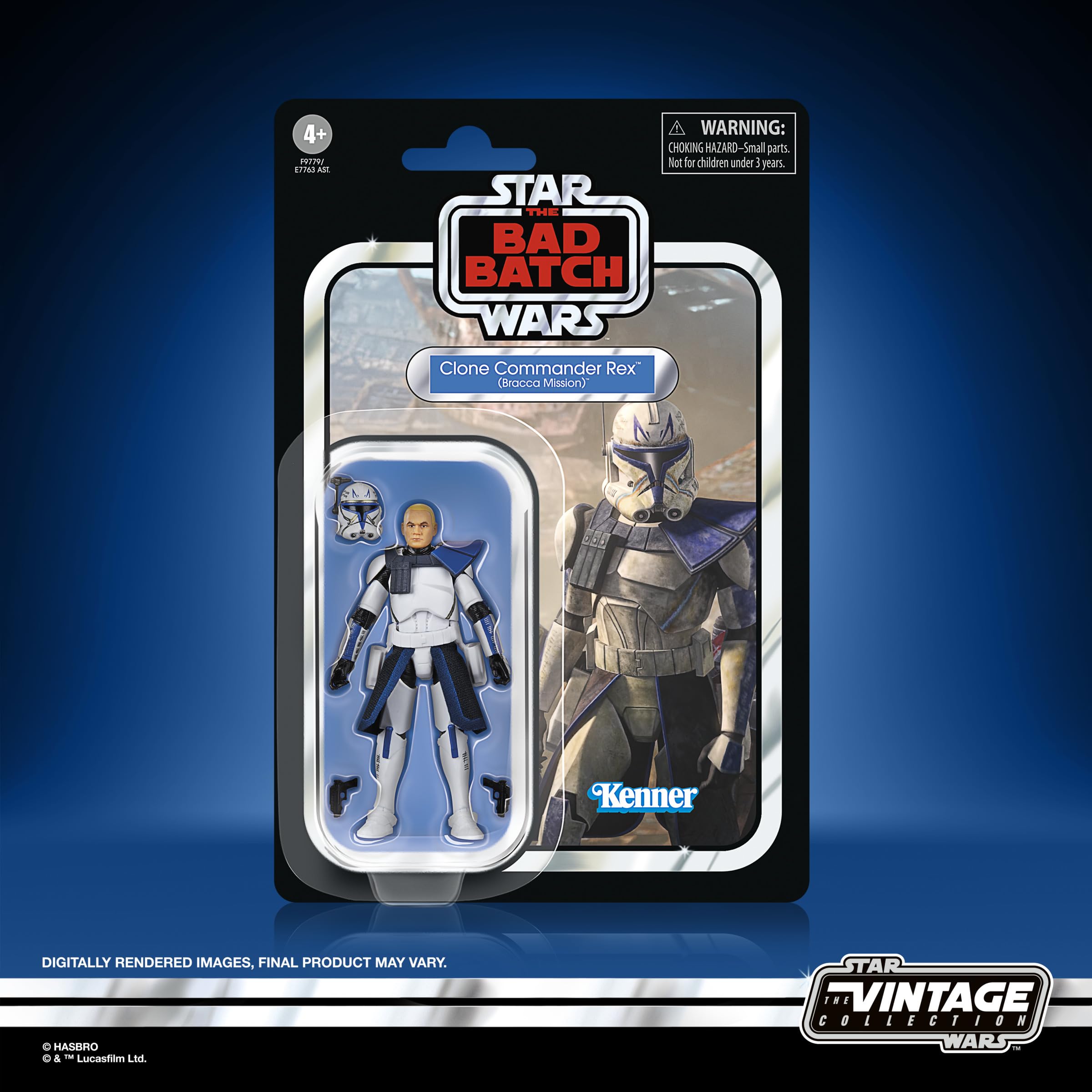 STAR WARS The Vintage Collection Clone Commander Rex (Bracca Mission), The Bad Batch 3.75 Inch Collectible Action Figure