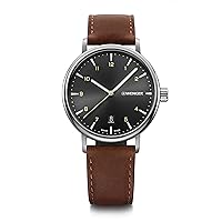 Urban Classic Black Dial with Brown Leather Strap 01.1731.115