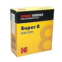 Kodak Super 8 Color Negative VISION3 50D 7203/50' Cartridge