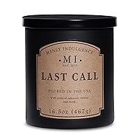 Scented Candles for Men|Last Call – Oakmoss, Vetiver & Musk|Strong Masculine Fragrance, Long-Lasting Candles for Home|Soy Blend Wax|16.5 oz – Up to 60H Burn|Made in the USA