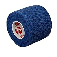 Cramer Eco-Flex Self-Stick Stretch Tape, Cohesive Tape, Flexible Elastic Sports Tape, Athletic Training Room Supplies, Easy Tear & Self-Adherent Bandage Wrap, Single 5 Yard Roll, Blue