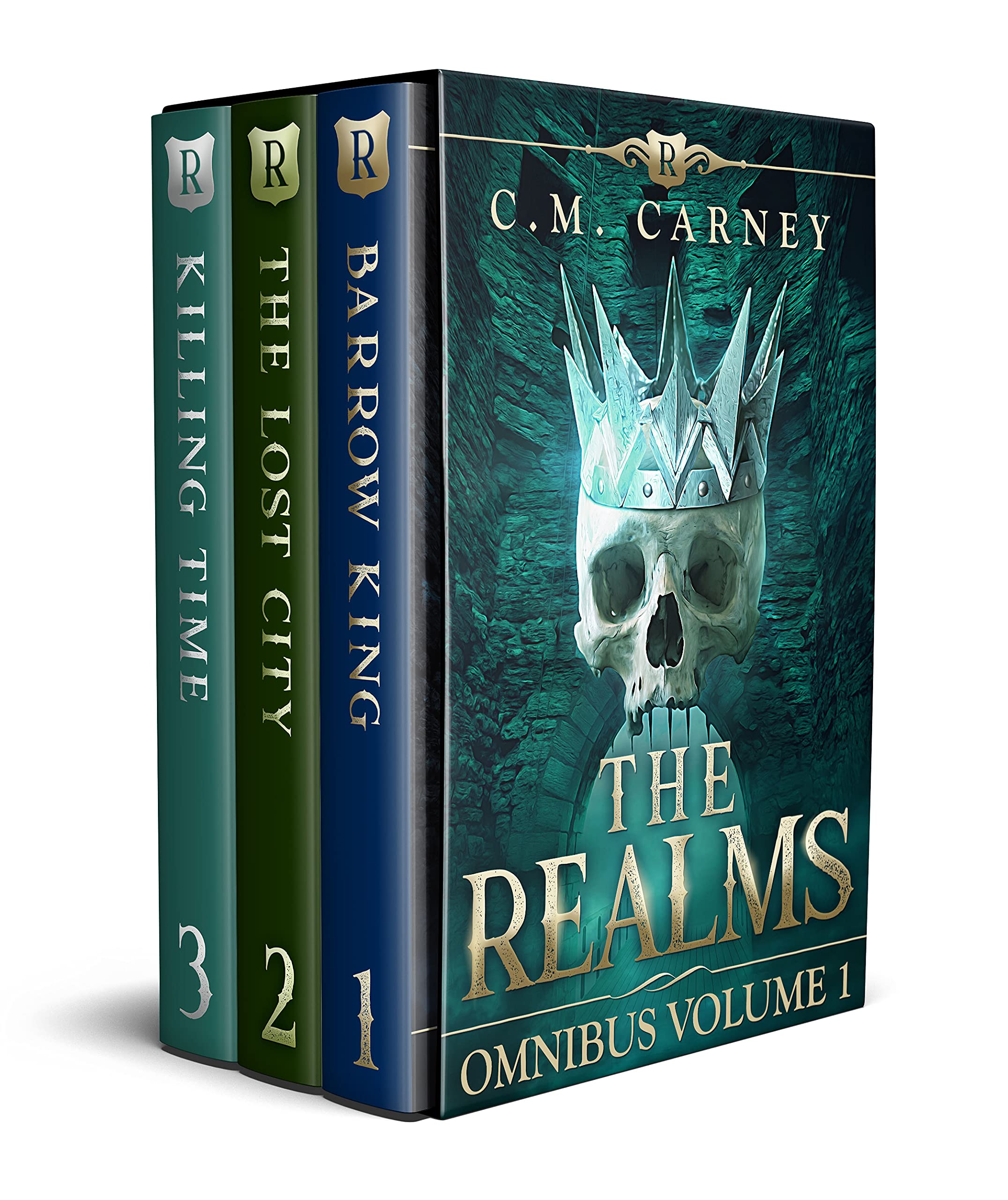The Realms Boxed Set Volume 1 (Books 1 - 3): (An Epic GameLit/LitRPG Portal Fantasy Adventure) (The Realms Omnibus)