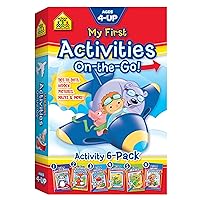 School Zone - My First Activities On-the-Go! 6-Pack Workbook Set - Ages 4+, Preschool to 2nd Grade, Dot-to-Dot, Hidden Pictures, Mazes, Coloring, and More (School Zone Little Busy Book™ Series) School Zone - My First Activities On-the-Go! 6-Pack Workbook Set - Ages 4+, Preschool to 2nd Grade, Dot-to-Dot, Hidden Pictures, Mazes, Coloring, and More (School Zone Little Busy Book™ Series) Paperback
