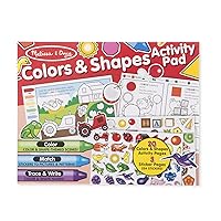 Melissa & Doug Colors and Shapes Coloring and Sticker Activity Pad - FSC-Certified Materials