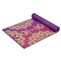 Yoga Mat - Premium 6mm Print Reversible Extra Thick Non Slip Exercise & Fitness Mat for All Types of Yoga, Pilates & Floor Workouts (68