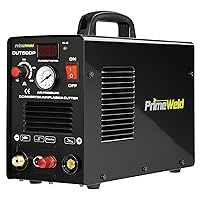PrimeWeld 50A Air Inverter Plasma Cutter with Non-Touch Pilot Arc, Automatic Dual-Voltage (110V/220V) and Dual-Frequency (50Hz/60Hz) Portable Plasma Cutter, 1/2