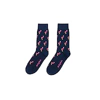 AUSCUFFLINKS Pink Flamingo Socks | Gift for Men | Work Socks for Him | Chirstmas Gift | Fun Birthday Gift for Guys (Pink Flamingo)