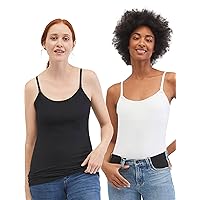 Motherhood Maternity Women's Clip Down Nursing Tank Top Cami for Breastfeeding XS-3X Available in 1 & 2 Packs