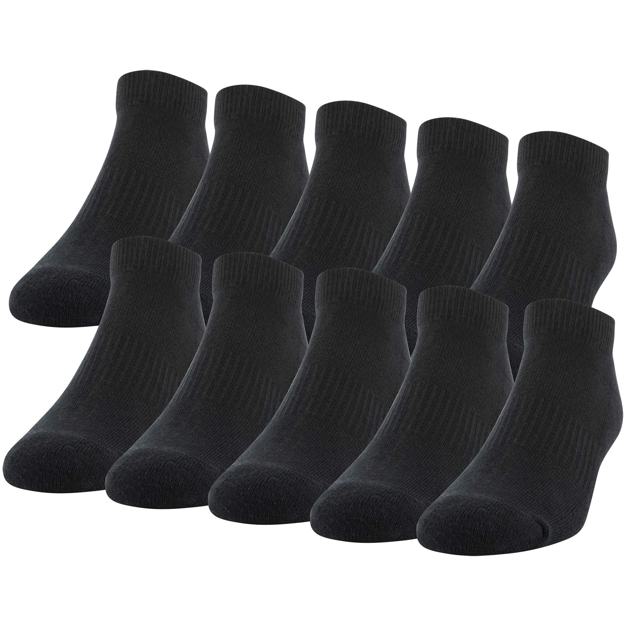 Gildan Men's Active Cotton Low Cut Socks, 10-Pairs