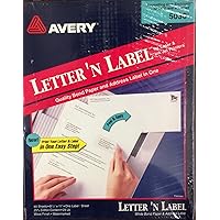 Letter 'N Label Quality Bond Paper and Address Label in ONE