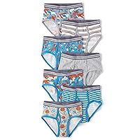 The Children's Place Boys' Sport Briefs Underwear Variety Pack, Blue Orange 7-Pack