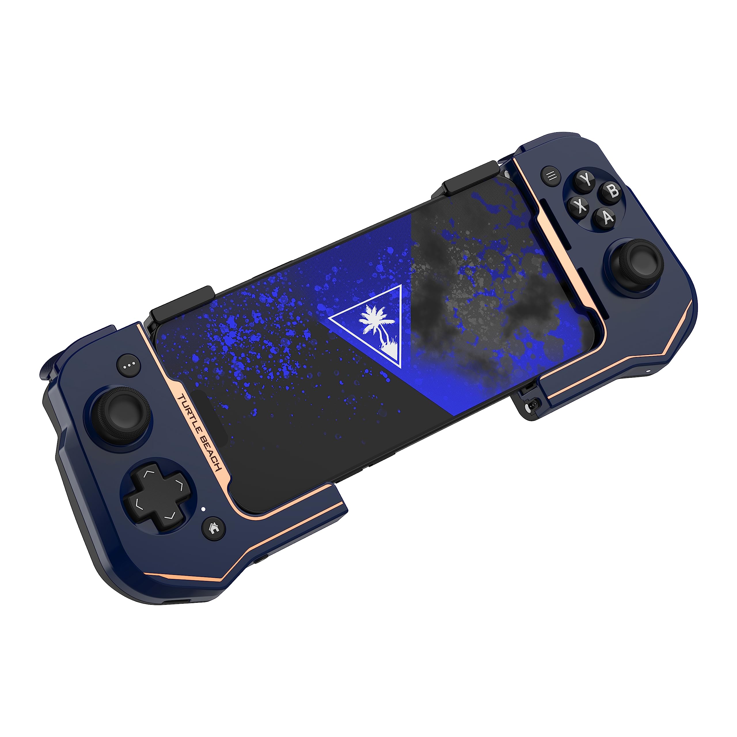 Turtle Beach Atom Mobile Game Controller with Bluetooth for Cloud Gaming on iPhone with Compact Shape, Console Style Controls & Low Latency Bluetooth – Cobalt Blue