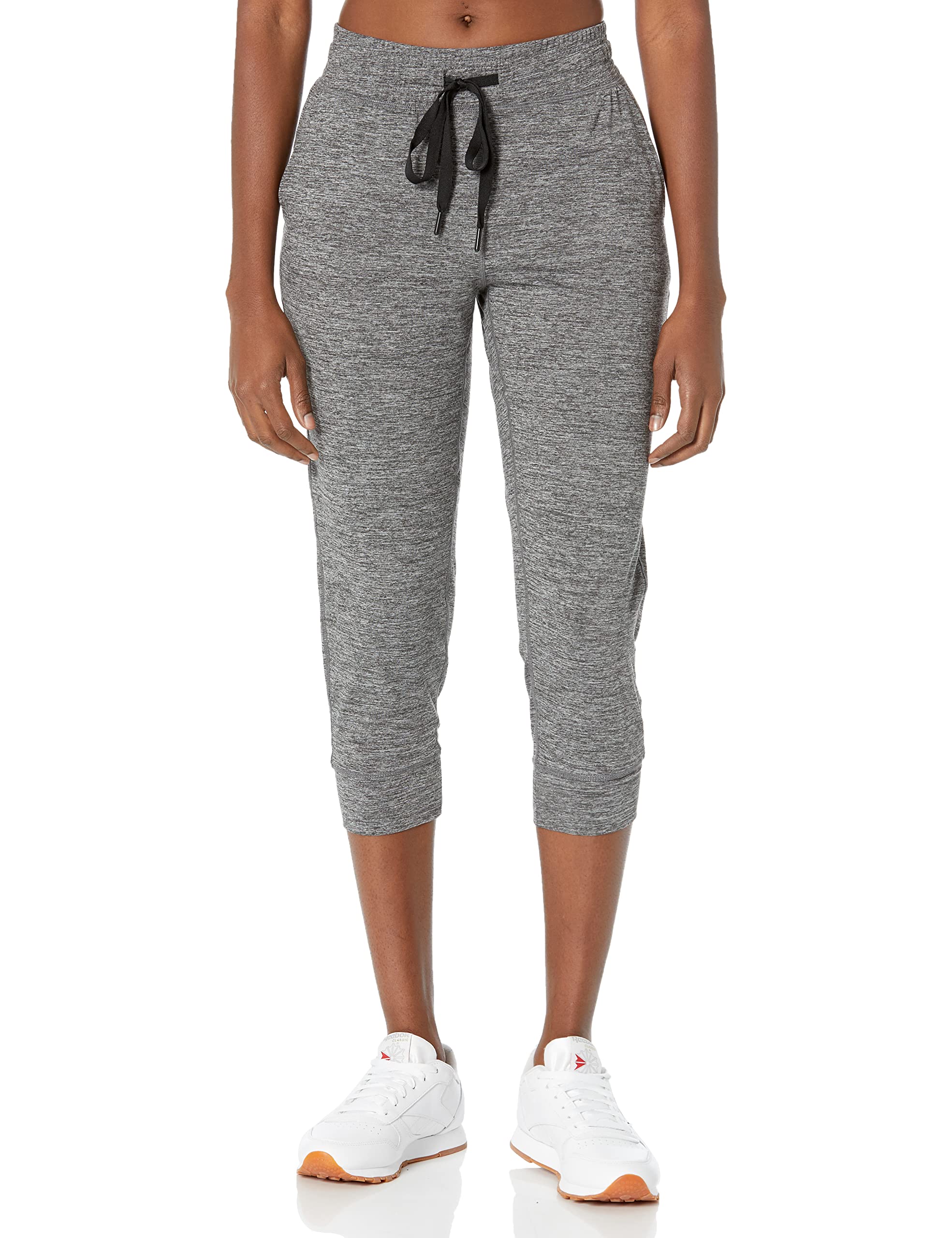 Amazon Essentials Women's Brushed Tech Stretch Crop Jogger Pant (Available in Plus Size)