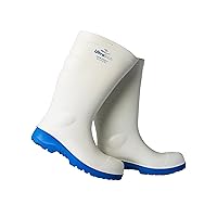 UltraSource Polyurethane Steel Toe Work Boots, White, Size 7