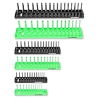 OEMTOOLS 22233 6 Piece SAE and Metric Socket Tray Set, SAE and Metric Socket Storage for Sizes 1/4