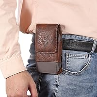 Belt Clip Case Phone Carrying Pouch Case with Card Holder Compatible with iPhone 12mini,13mini,SE2020,11 Pro,11 Pro,XS,X,SE2020,8,7,6,6s,5,5s,Premium Leather Cell Phone Holster Pouch Case Phone Holste